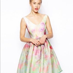 ASOS floral organza prom/special occasion dress 6
